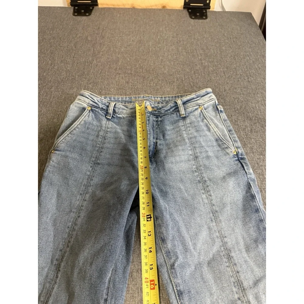 Michael Kors Women's Bootcut Light Wash Blue Denim Jeans Stretch Mid Rise Sz 6